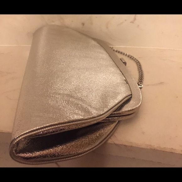 1950s unique true vintage silver clutch handbag♥️ - Picture 3 of 8